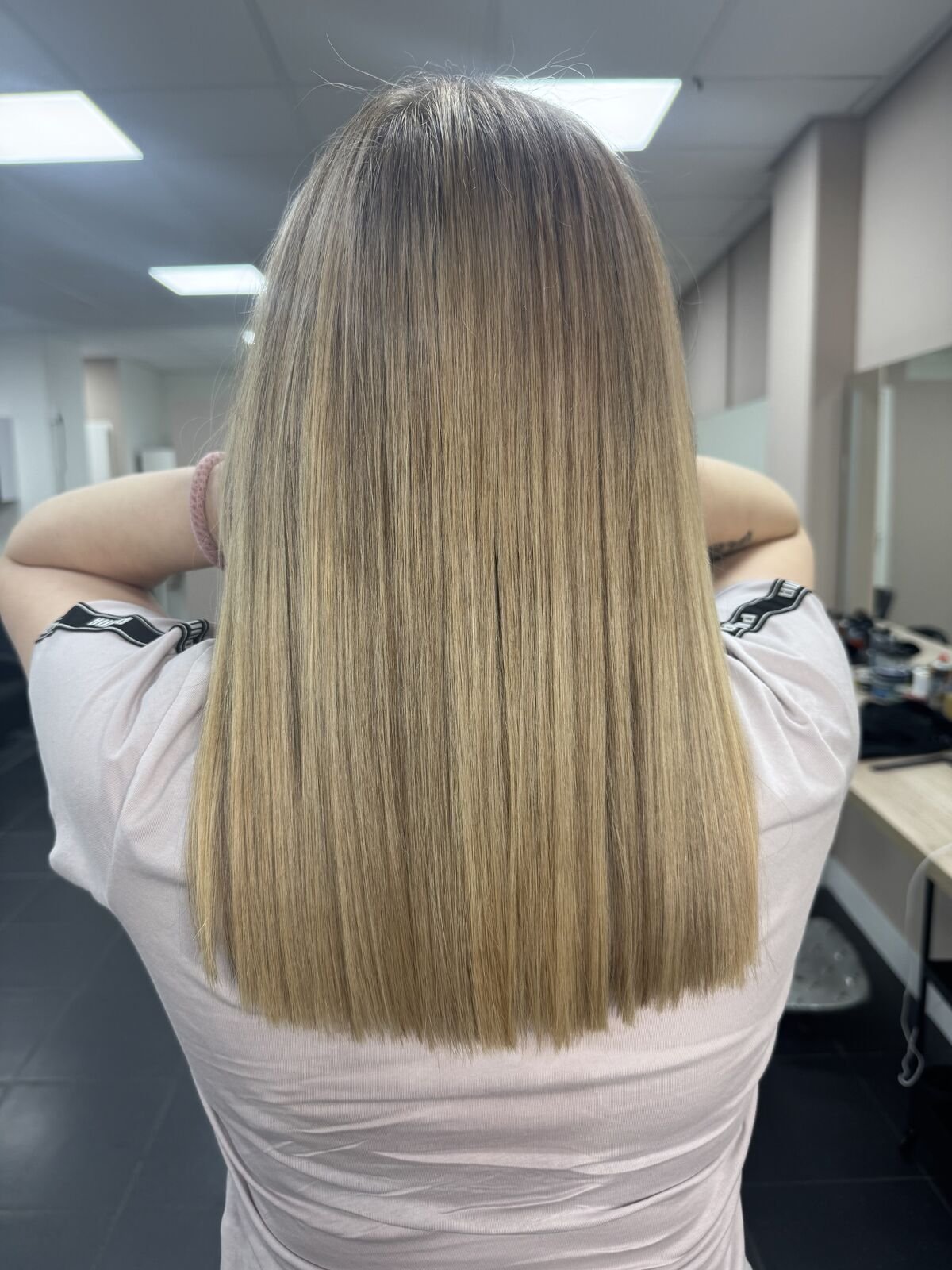 Efekt koloryzacji blond